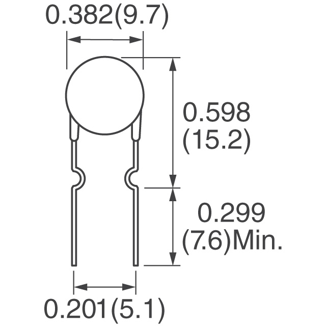MF-R065 Bourns Inc. Fusibles réarmables PTC